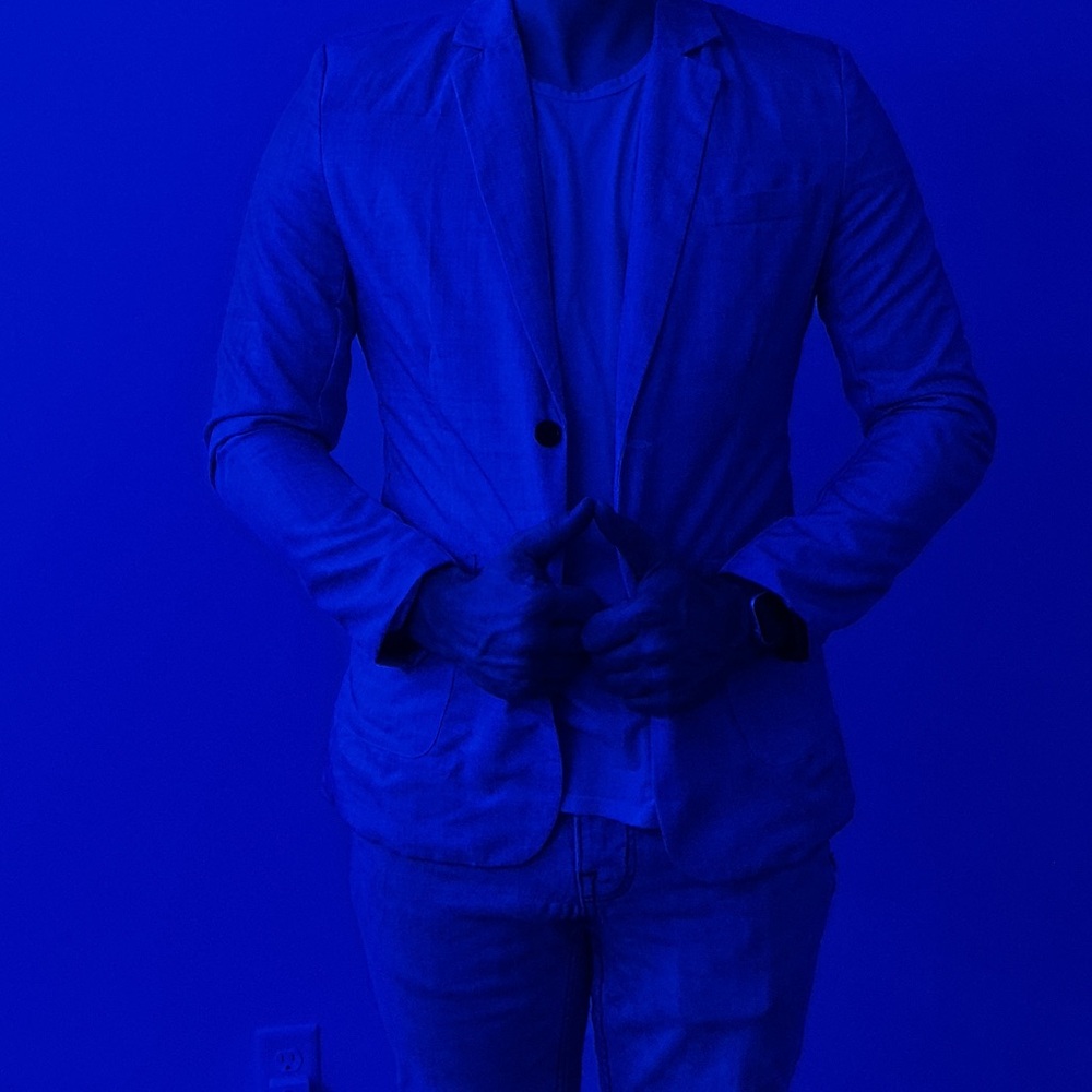 Stylish Men's Blazer in Classic Blue
